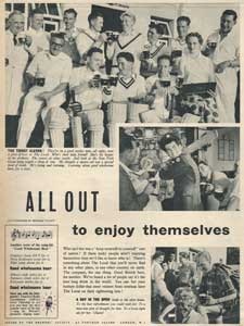 1955 Beer Marketing - Cricketers  - vintage