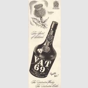 1952  VAT 69 Scotch Whisky Thistle (Sepia)