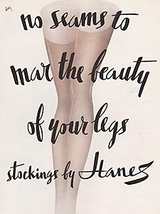 1949 ​Hanes Stockings - vintage ad