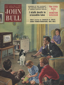 John Bull -family living room scene