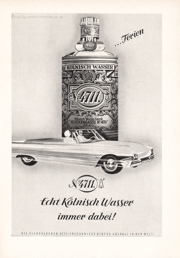  1962 4711 Kölniche Wasser - unframed vintage ad