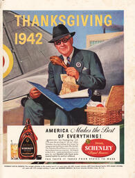 1942 Schenley Royal Reserve - unframed vintage ad