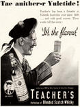 1943 Teachers Whisky - vintage ad