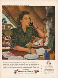 1944 Western Electric - unframed vintage ad