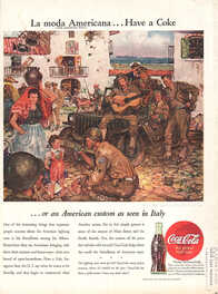 1945 Coca Cola - unframed vintage ad