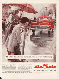 1945 De Soto Cars - unframed vintage ad
