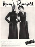 1949 ​Henry  Rosenfeld vintage ad