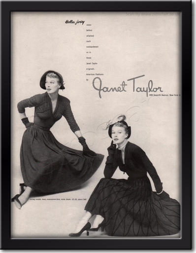 1949 Janet Taylor framed preview