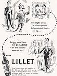 1950 ​Lillet Vermouth - vintage ad