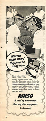 1950 Rinso Washing Powder - unframed vintage ad