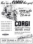 1951 Corgi Motor Cycle vintage ad