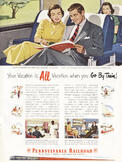 1951 Pennsylvania Railroad - vintage ad