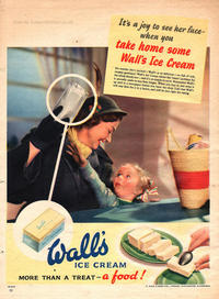 1951 Wall's Ice Cream - unframed vintage ad