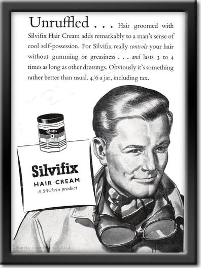 1952 Silvifix Hair Cream  - framed preview vintage ad