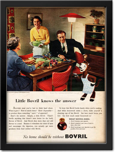 1953 Bovril - framed preview vintage ad