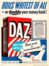 Daz Washing Powder Retro Advert