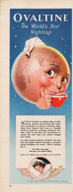 1953 Ovaltine - unframed vintage ad
