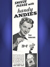 1954 ​Andies - vintage ad