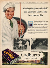 1954 Cadbury's Dairy Milk - unframed vintage ad