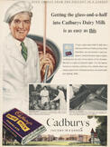 1954 Cadbury's Dairy Milk - vintage ad