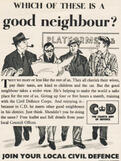 1954 Civil Defense - vintage ad