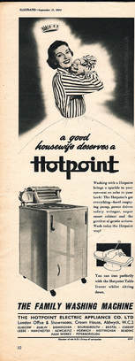 1954 Hotpoint Washing Machine  - unframed vintage ad
