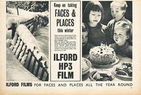 1954 Ilford Films - unframed vintage ad
