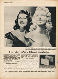 1954 Lux Soap - Rita Hayworth - unframed vintage ad