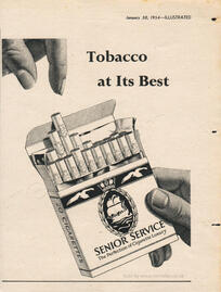 1954 Senior Service Cigarettes - unframed vintage ad