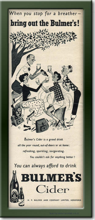 1955 Bulmer's Cider - framed preview