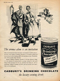 1955 Cadbury's Drinking Chocolate - unframed vintage ad