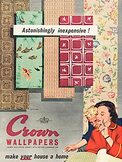 1955 ​Crown Wallpapers vintage ad