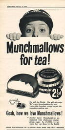 1955 Munchmallows - unframed vintage ad