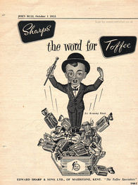 1955 Sharps Toffee - vintage magazine ad