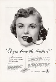 1952 Bell Telephone Systems - unframed vintage ad