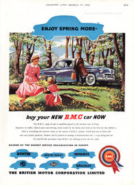 1958 B.M.C. Motors - unframed vintage ad