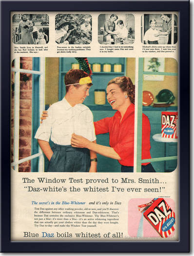 1958 Daz Washing Powder - framed preview retro