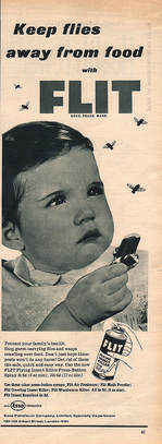 1958 Flit Insect Killer - unframed vintage ad