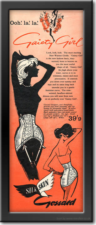 1958 Gossard - framed preview vintage ad