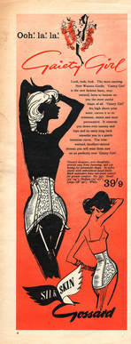 1958 Gossard - unframed vintage ad