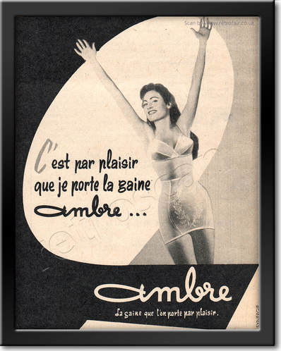 1959 Ambere - framed preview vintage ad