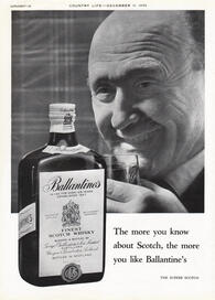 1959 Ballantine's Scotch Whisky - unframed vintage ad
