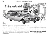 1960 Lincoln Cars - unframed vintage ad