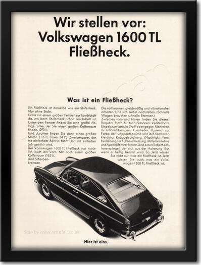1965 Volkswagen - framed preview vintage ad