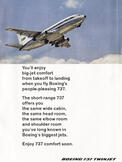 1968 Boeing 737 - vintage ad