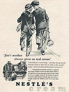 1955 Nestlé Cream Vintage Ad kids