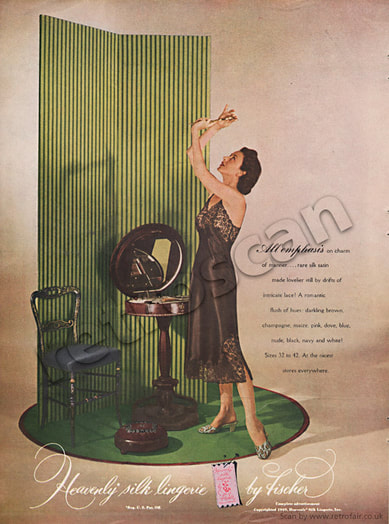 1949 Fisher Lingerie vintage ad