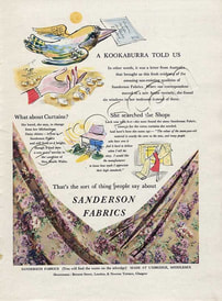 1953 Sanderson Fabrics advert