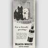 1954 ​Black & White Whisky vintage advert