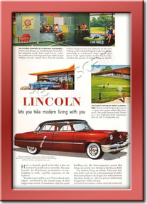 vintage 1952 Lincoln automobile